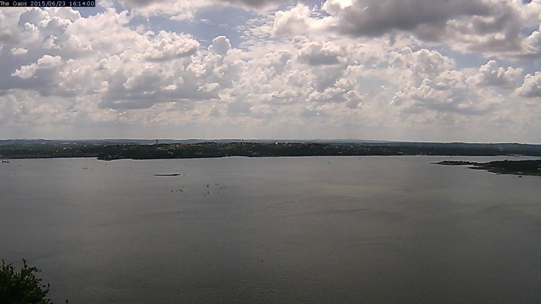 Lake Travis webcam, June 23, 2015 3:20 PM CT