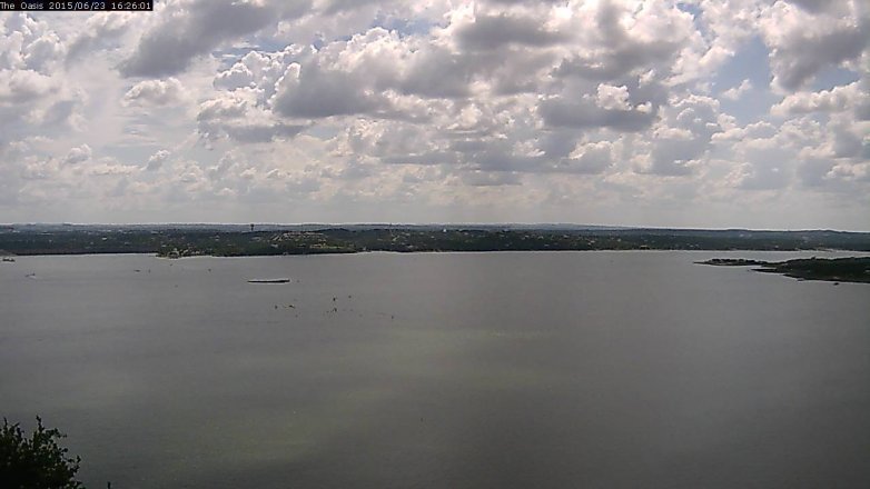 Lake Travis webcam, June 23, 2015 3:35 PM CT