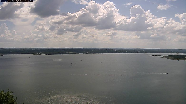 Lake Travis webcam, June 23, 2015 3:50 PM CT