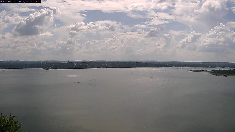 Lake Travis webcam, June 23, 2015 4:05 PM CT