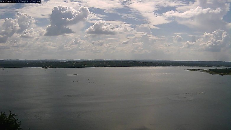 Lake Travis webcam, June 23, 2015 4:10 PM CT