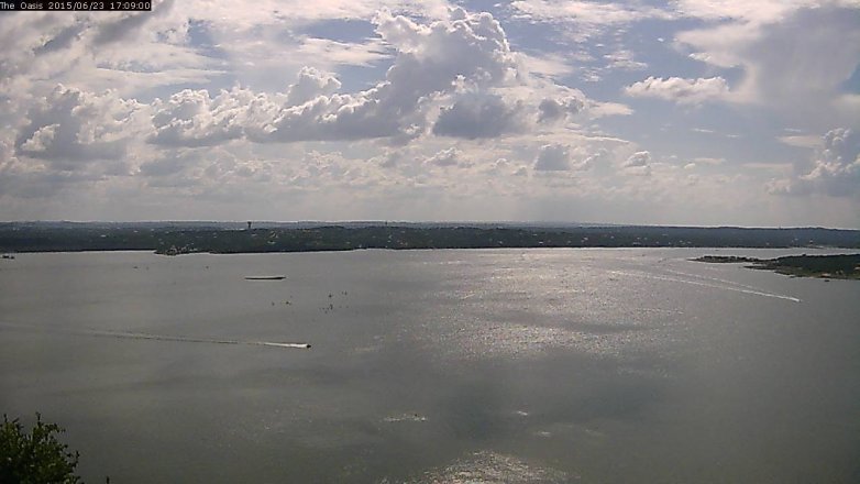 Lake Travis webcam, June 23, 2015 4:15 PM CT