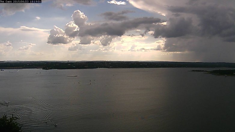 Lake Travis webcam, June 23, 2015 5:25 PM CT