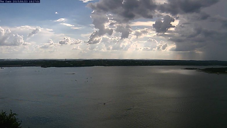 Lake Travis webcam, June 23, 2015 5:35 PM CT