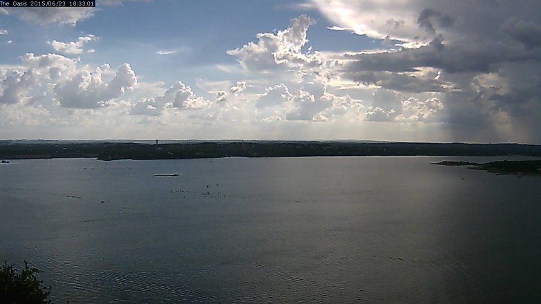 Lake Travis webcam, June 23, 2015 5:40 PM CT