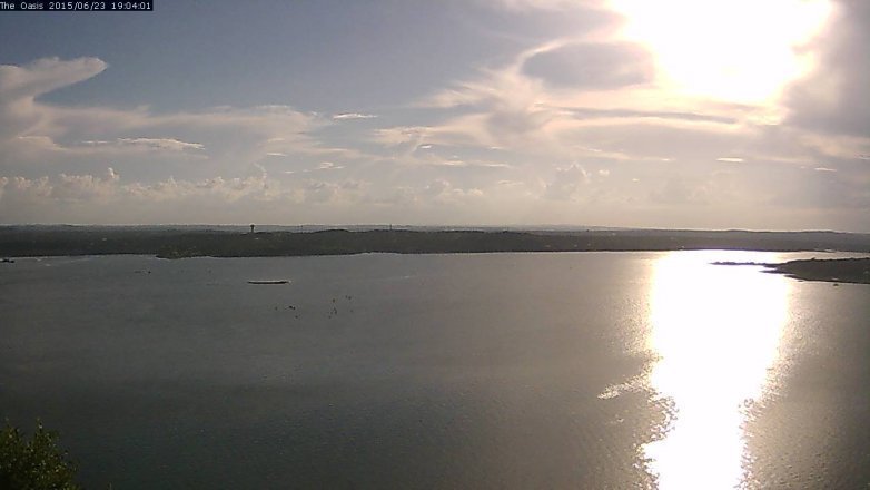 Lake Travis webcam, June 23, 2015 6:10 PM CT
