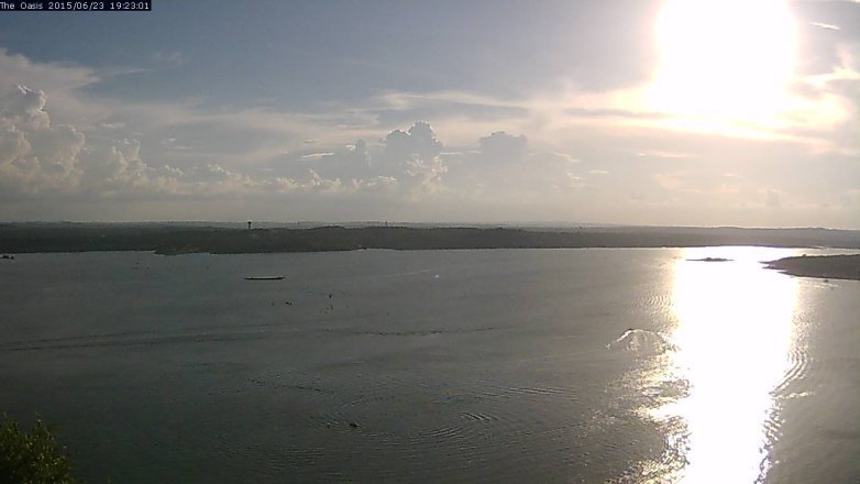 Lake Travis webcam, June 23, 2015 6:30 PM CT