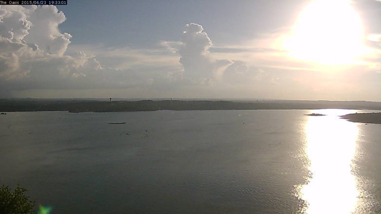 Lake Travis webcam, June 23, 2015 6:40 PM CT