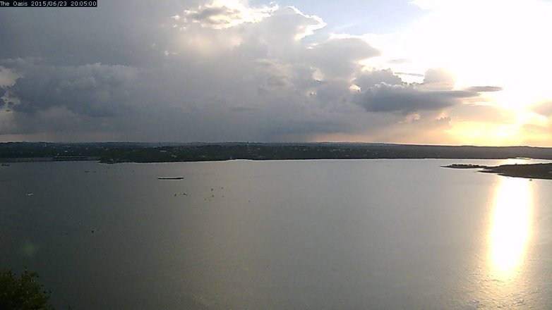 Lake Travis webcam, June 23, 2015 7:10 PM CT