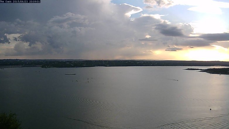 Lake Travis webcam, June 23, 2015 7:15 PM CT