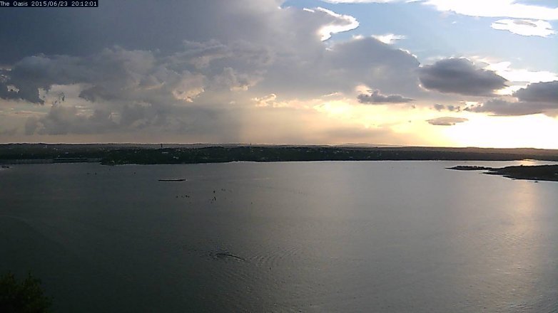 Lake Travis webcam, June 23, 2015 7:20 PM CT