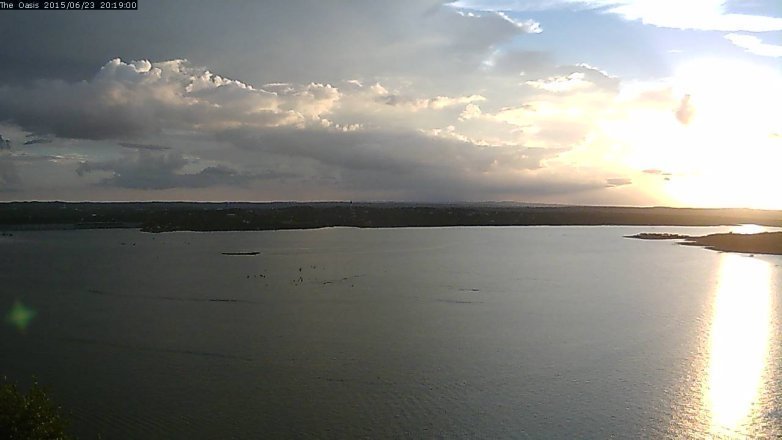 Lake Travis webcam, June 23, 2015 7:25 PM CT