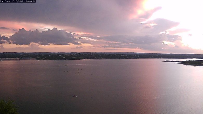 Lake Travis webcam, June 23, 2015 7:50 PM CT