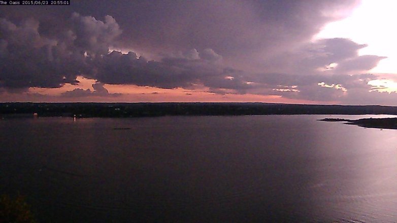 Lake Travis webcam, June 23, 2015 8:00 PM CT