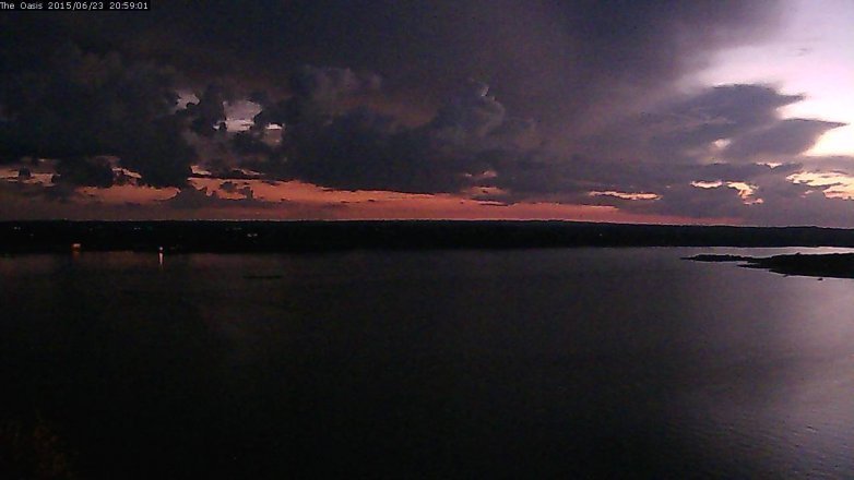 Lake Travis webcam, June 23, 2015 8:05 PM CT