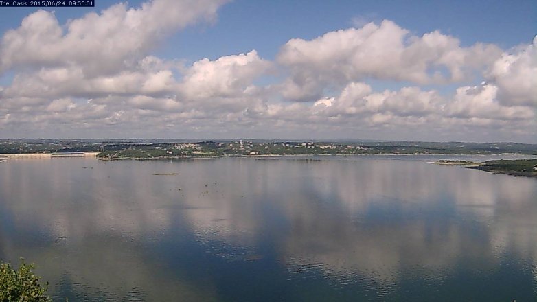Lake Travis webcam, June 24, 2015 9:00 AM CT