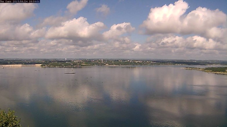 Lake Travis webcam, June 24, 2015 9:05 AM CT