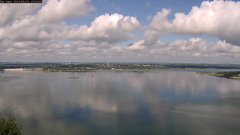 Lake Travis webcam, June 24, 2015 9:10 AM CT