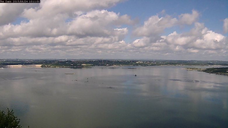 Lake Travis webcam, June 24, 2015 9:20 AM CT