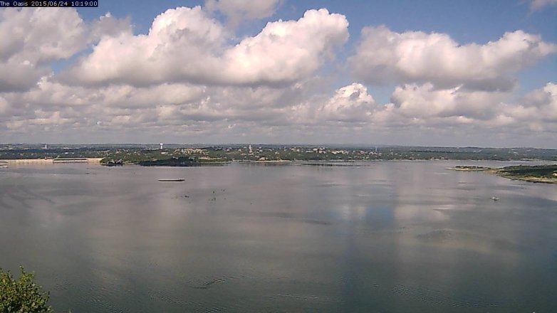 Lake Travis webcam, June 24, 2015 9:25 AM CT