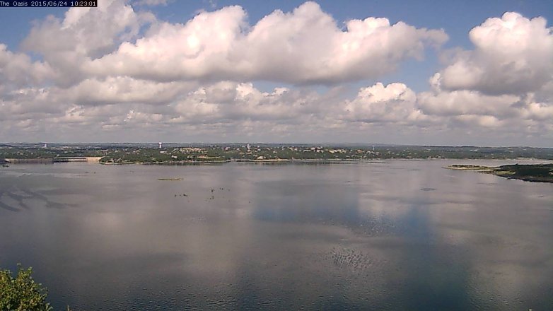 Lake Travis webcam, June 24, 2015 9:30 AM CT