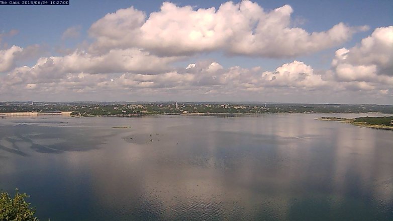 Lake Travis webcam, June 24, 2015 9:35 AM CT