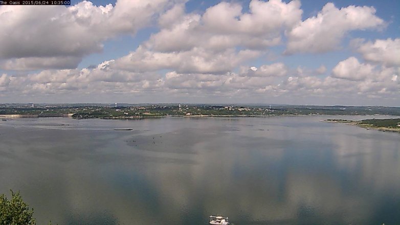 Lake Travis webcam, June 24, 2015 9:40 AM CT