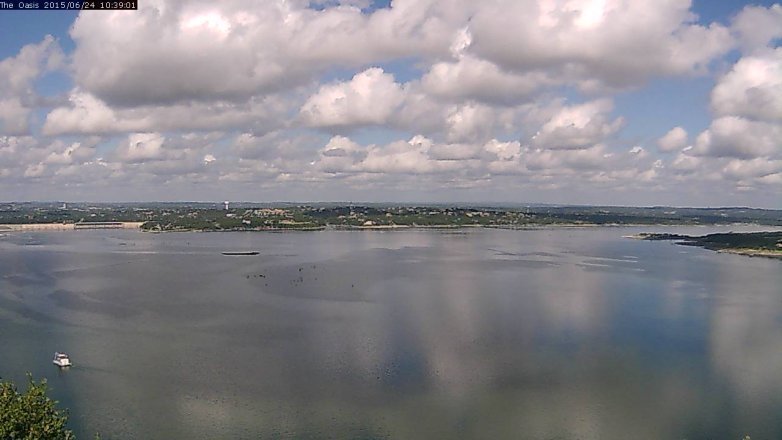Lake Travis webcam, June 24, 2015 9:45 AM CT
