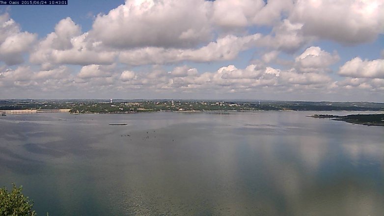 Lake Travis webcam, June 24, 2015 9:50 AM CT