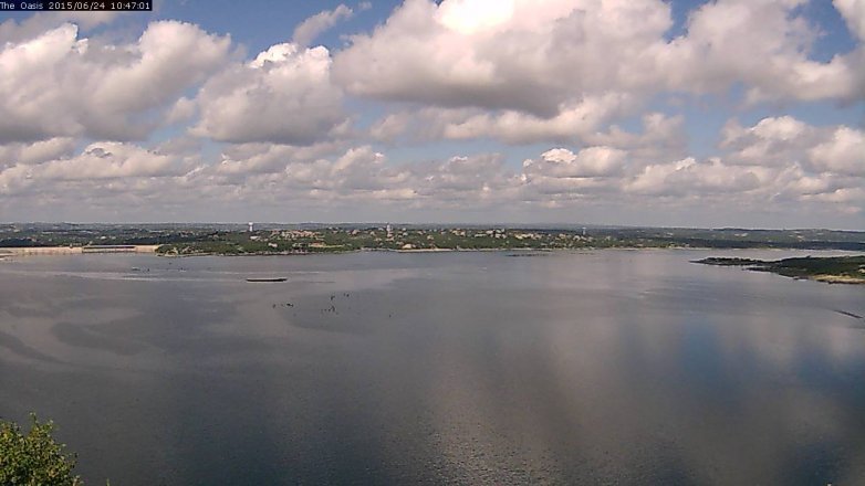 Lake Travis webcam, June 24, 2015 9:55 AM CT