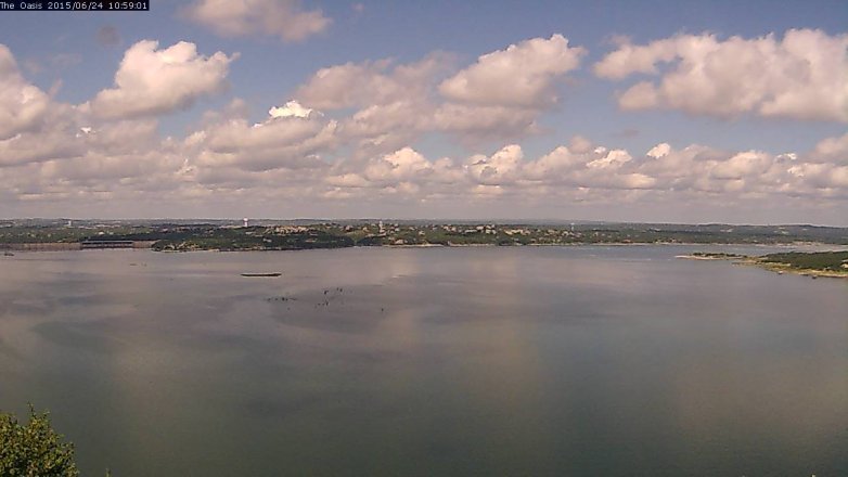 Lake Travis webcam, June 24, 2015 10:05 AM CT