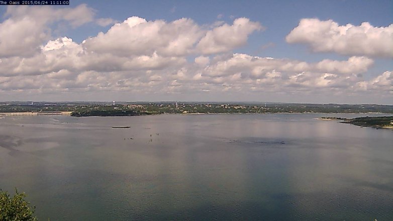Lake Travis webcam, June 24, 2015 10:15 AM CT