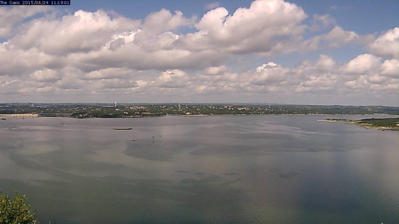 Lake Travis webcam, June 24, 2015 10:25 AM CT