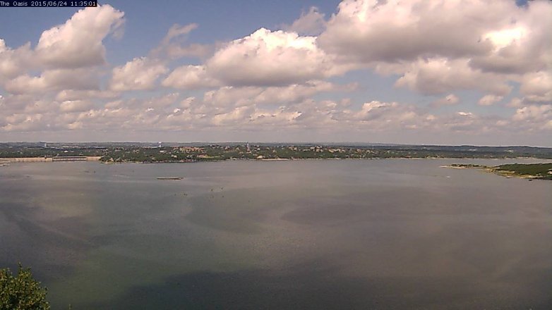 Lake Travis webcam, June 24, 2015 10:40 AM CT