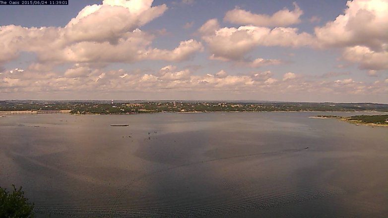 Lake Travis webcam, June 24, 2015 10:45 AM CT