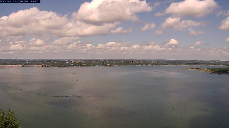 Lake Travis webcam, June 24, 2015 10:50 AM CT