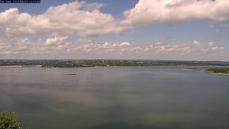 Lake Travis webcam, June 24, 2015 10:55 AM CT