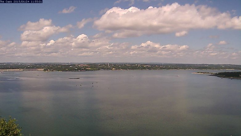 Lake Travis webcam, June 24, 2015 11:00 AM CT