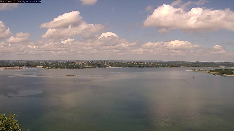 Lake Travis webcam, June 24, 2015 11:05 AM CT