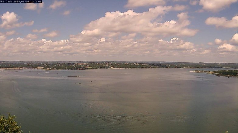 Lake Travis webcam, June 24, 2015 11:20 AM CT