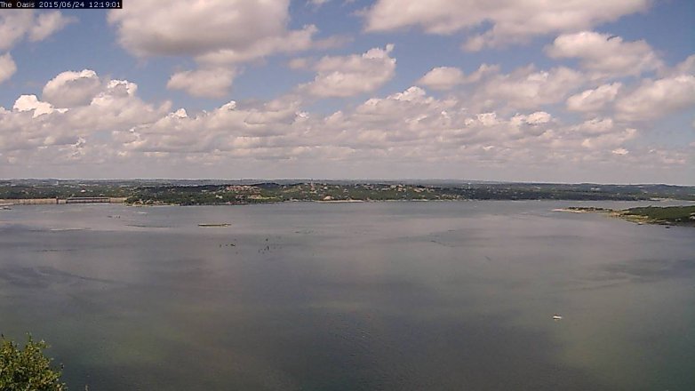 Lake Travis webcam, June 24, 2015 11:25 AM CT
