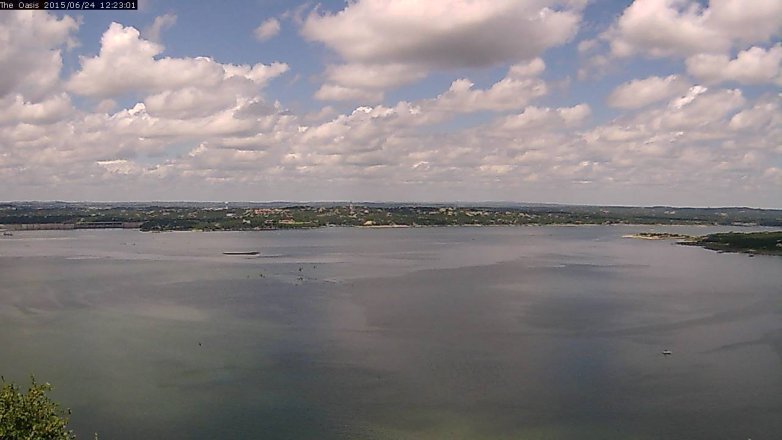 Lake Travis webcam, June 24, 2015 11:30 AM CT
