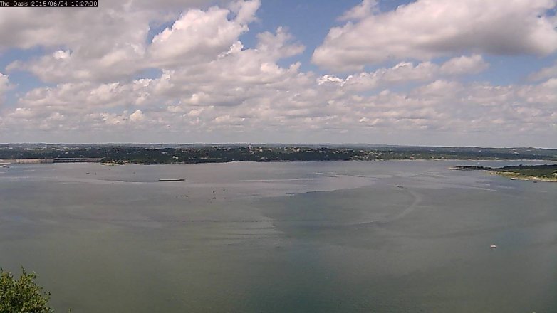 Lake Travis webcam, June 24, 2015 11:35 AM CT