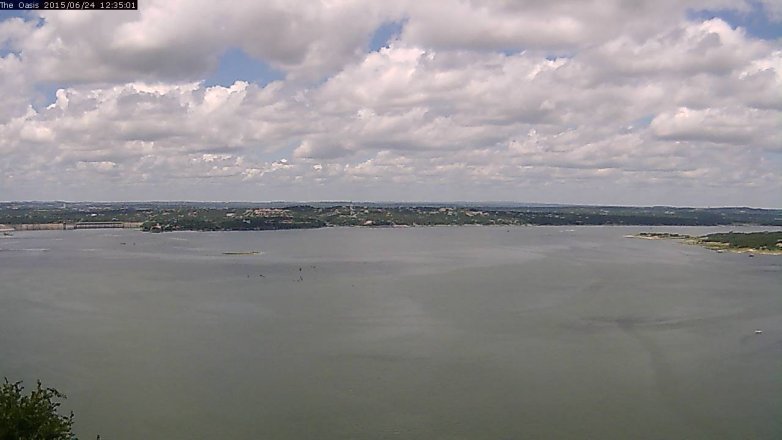 Lake Travis webcam, June 24, 2015 11:40 AM CT