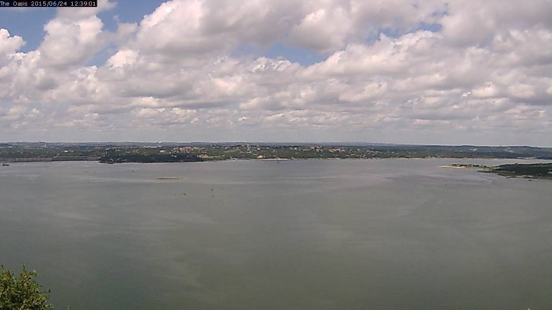 Lake Travis webcam, June 24, 2015 11:45 AM CT