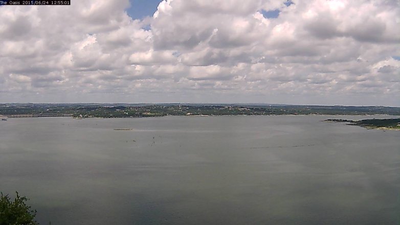 Lake Travis webcam, June 24, 2015 12:00 PM CT