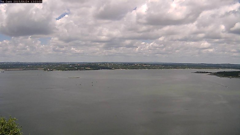 Lake Travis webcam, June 24, 2015 12:10 PM CT