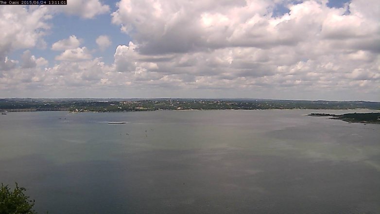 Lake Travis webcam, June 24, 2015 12:20 PM CT