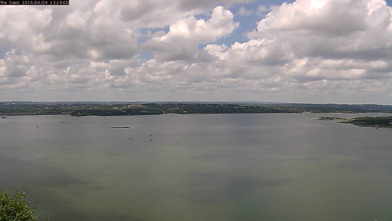 Lake Travis webcam, June 24, 2015 12:25 PM CT