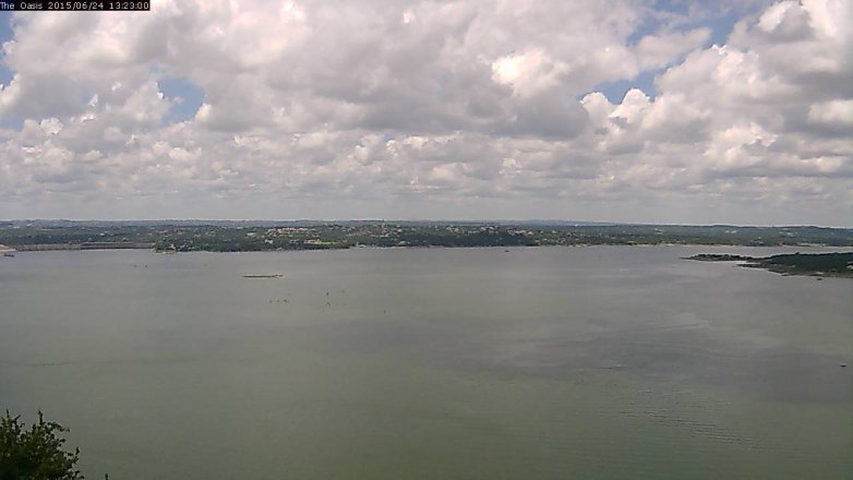 Lake Travis webcam, June 24, 2015 12:30 PM CT